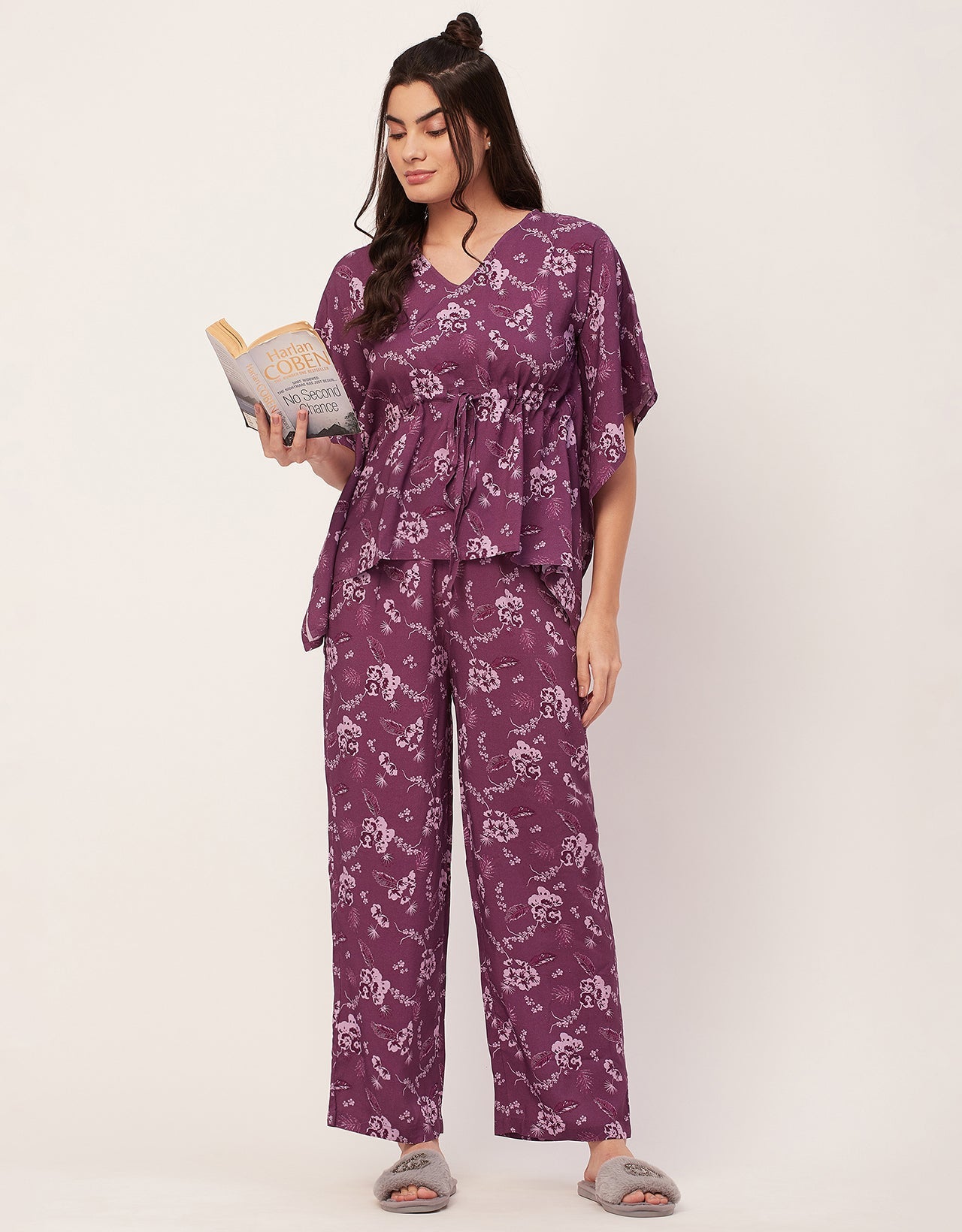 Printed Kaftan Top Set