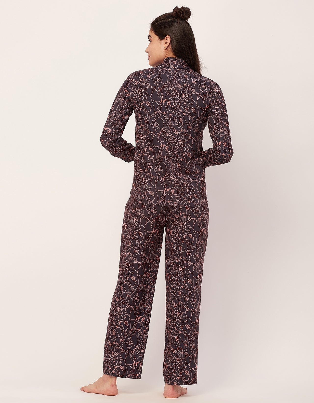 Printed Pajama Shirt Set