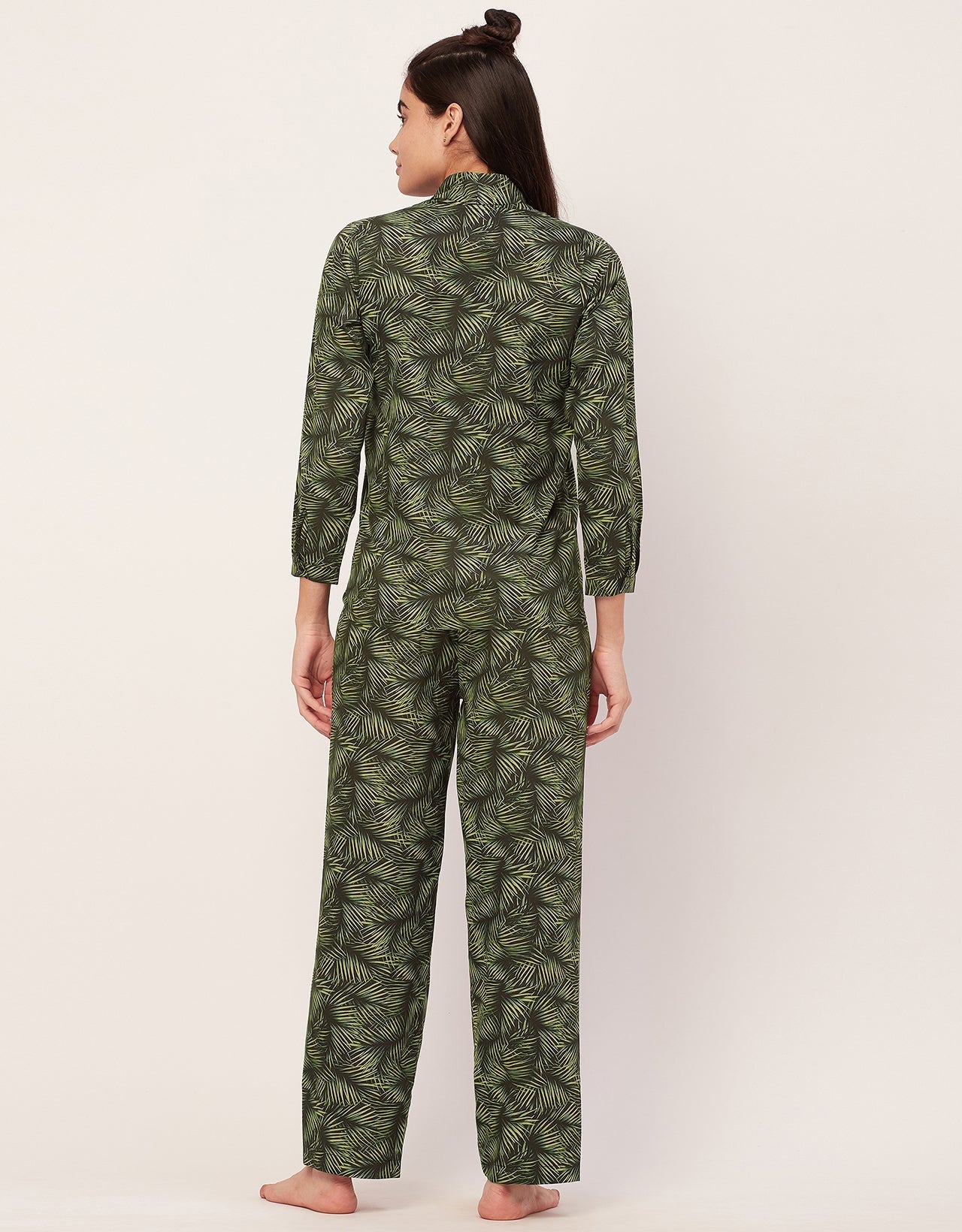 Printed Pajama Shirt Set