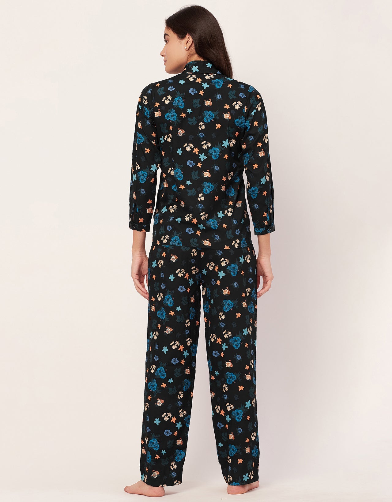 Printed Pajama Shirt Set