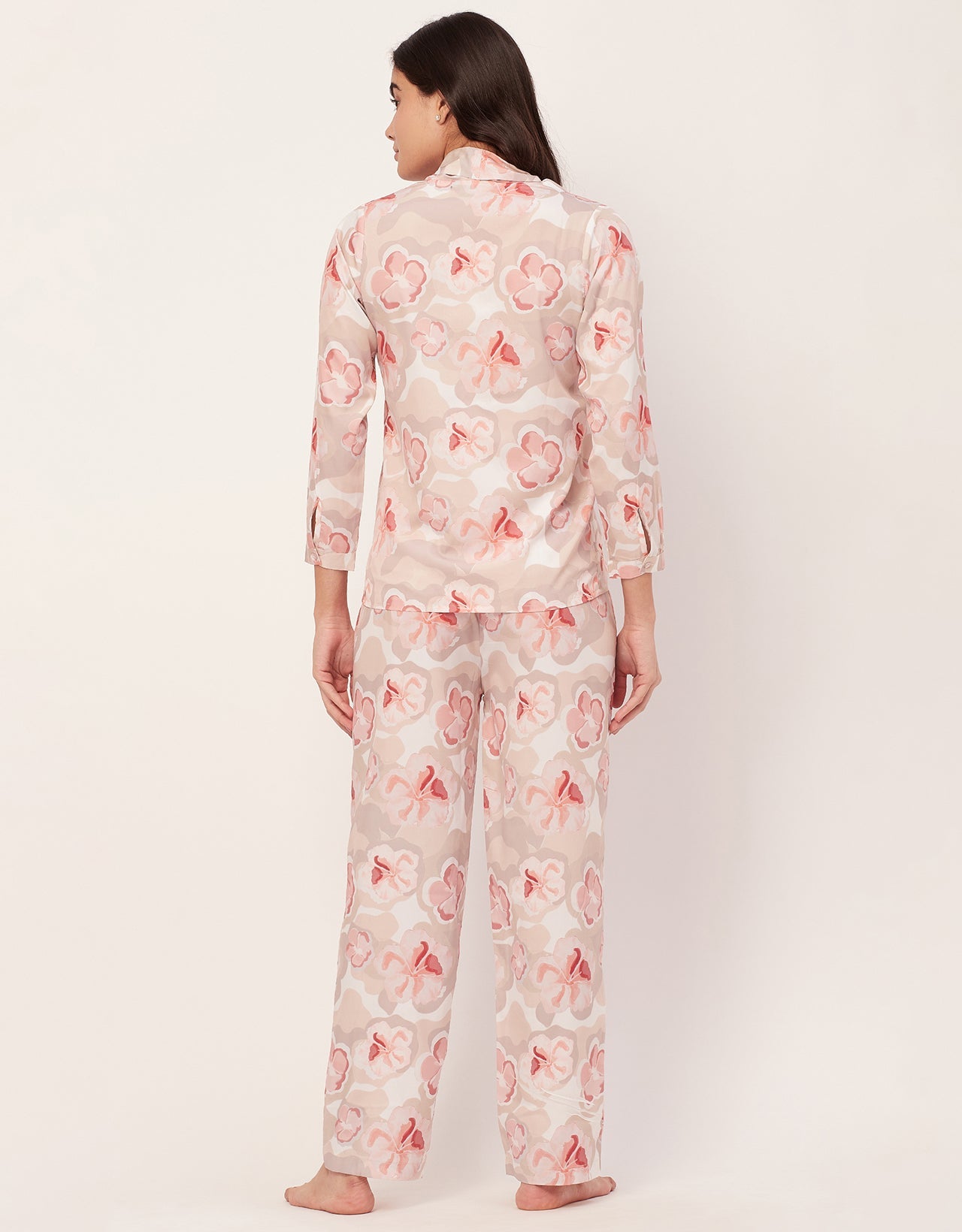 Printed Pajama Shirt Set