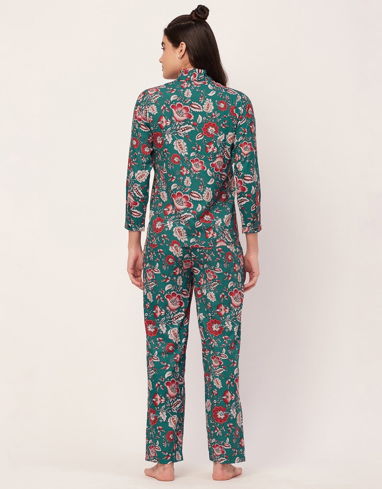 Printed Pajama Shirt Set