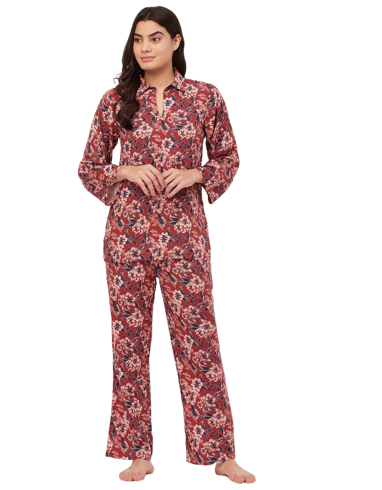 Night Suit, Printed Rayon
