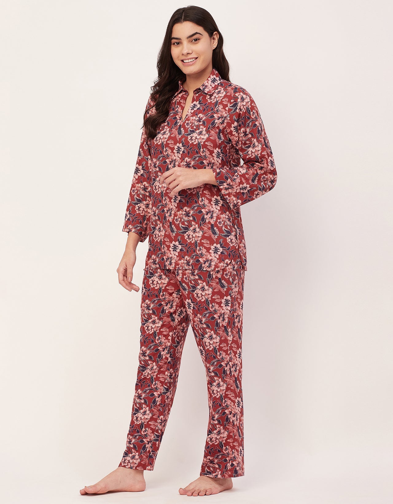Night Suit, Printed Rayon