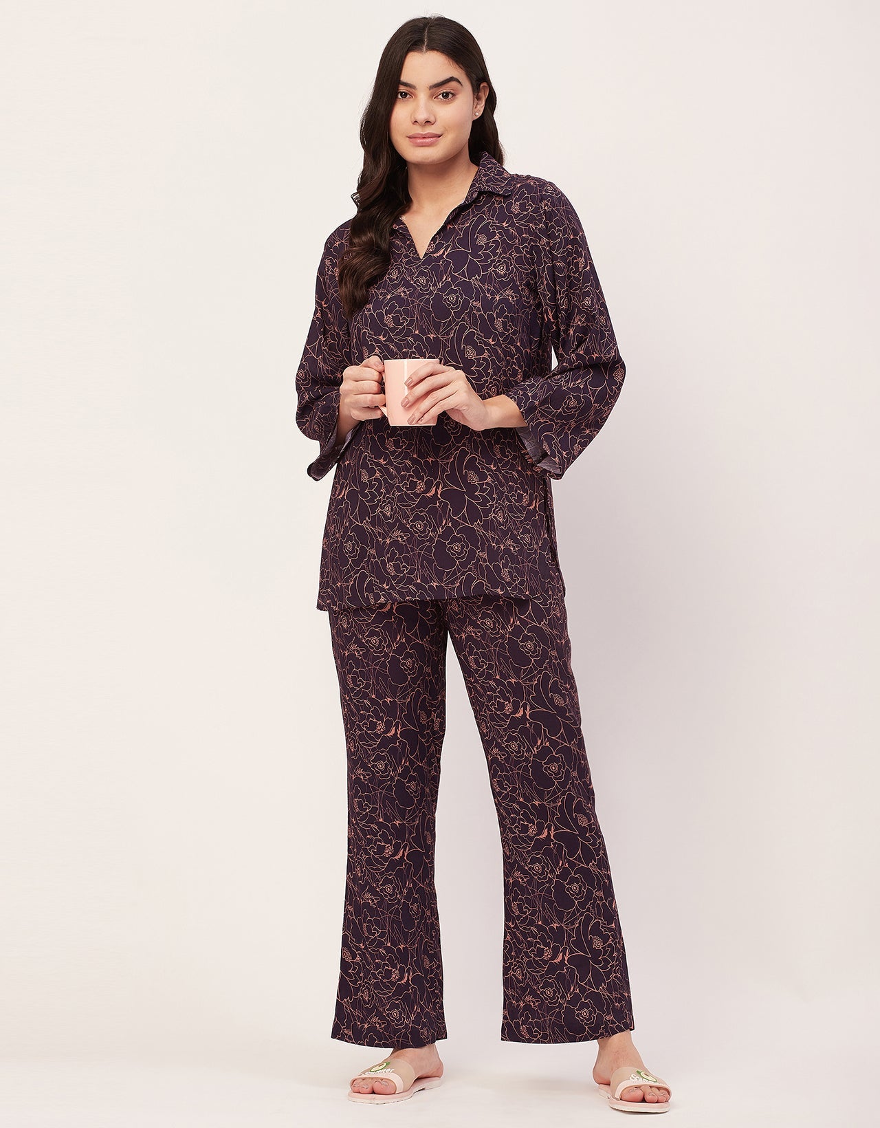 Night Suit, Printed Rayon