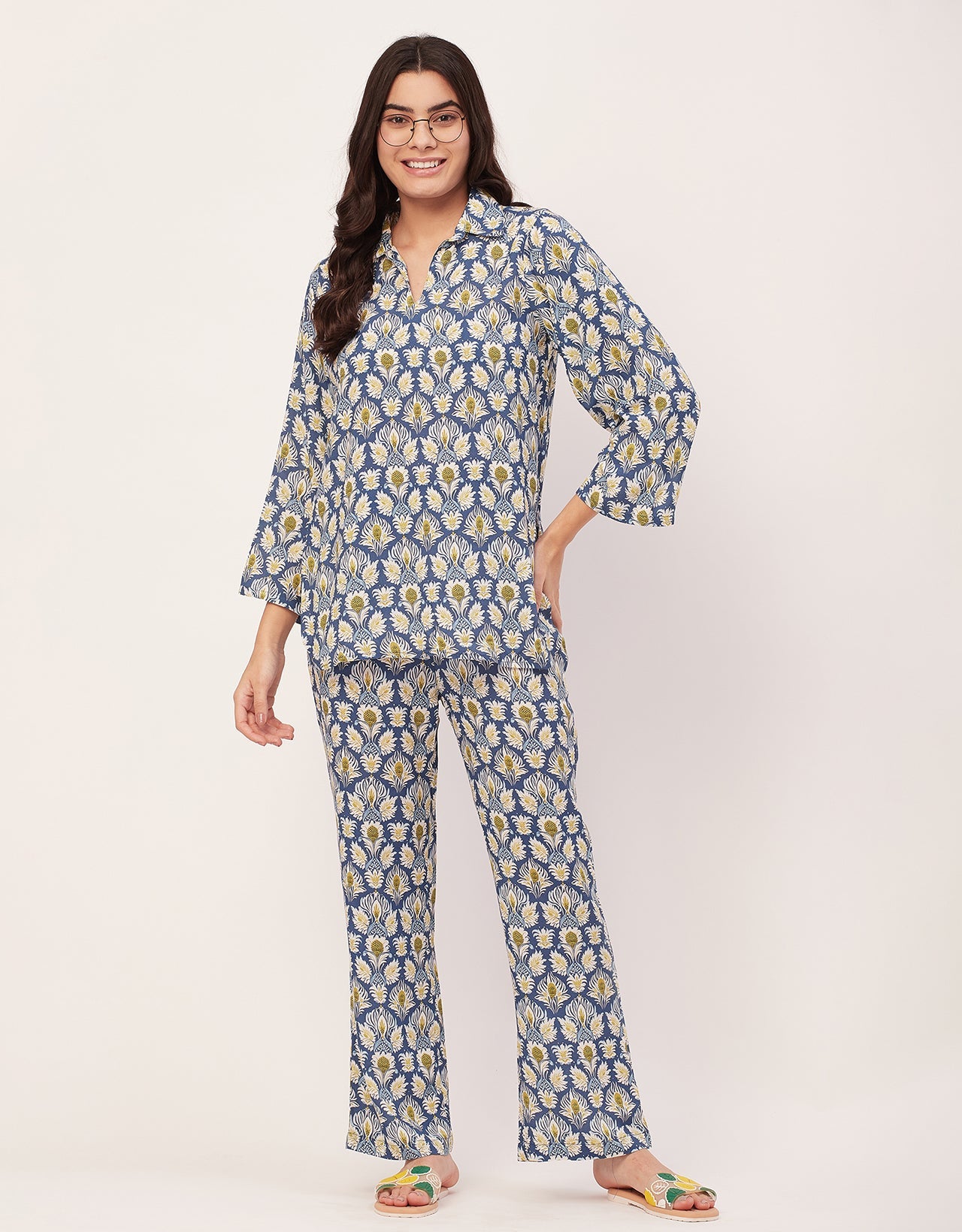 Night Suit, Printed Rayon