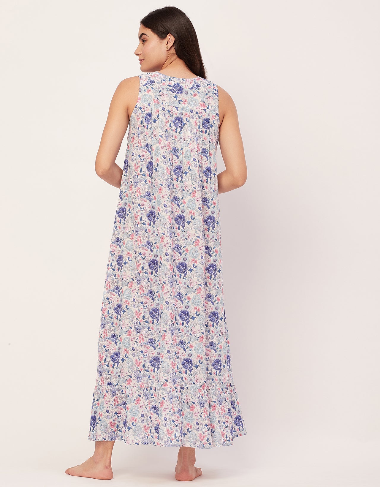 Sleeveless Nightdress, Printed