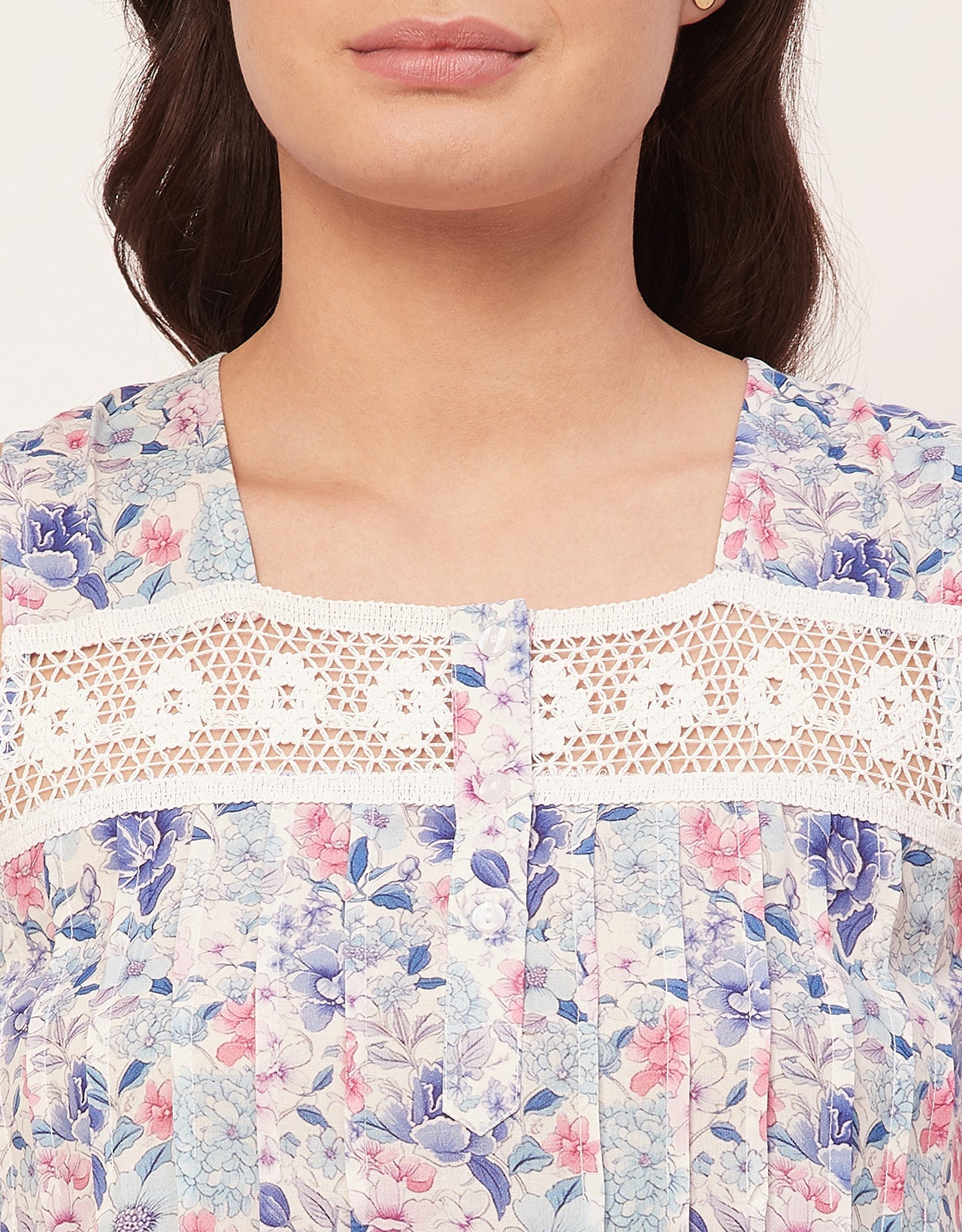 Sleeveless Nightdress, Printed