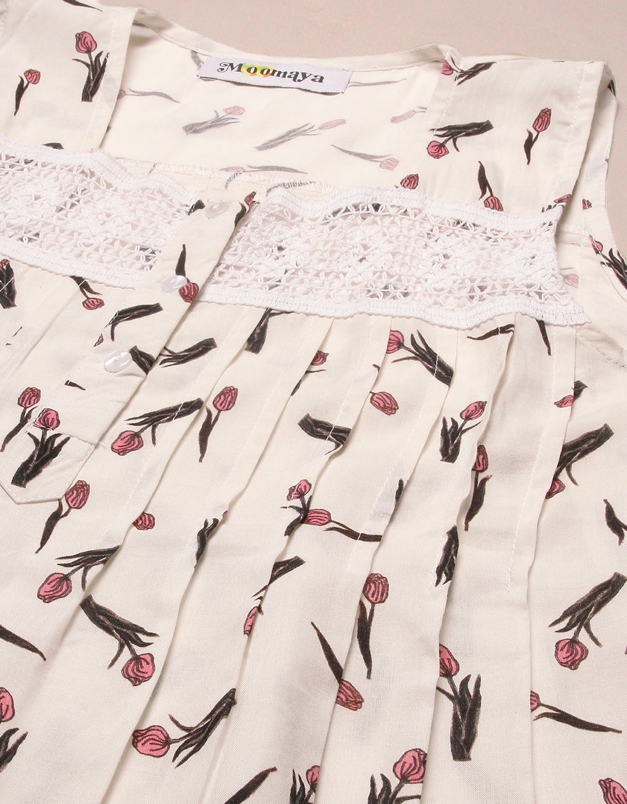 Sleeveless Nightdress, Printed