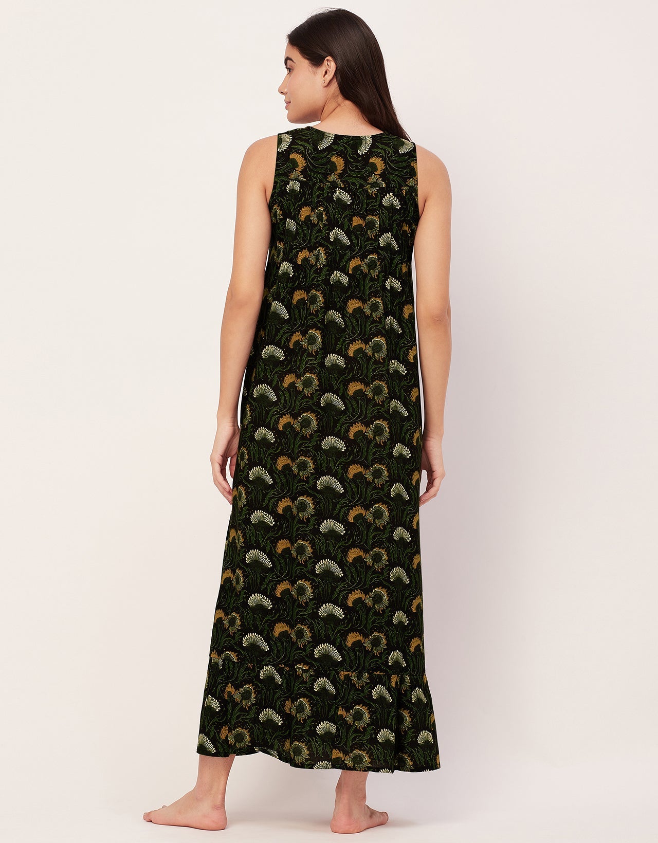 Sleeveless Nightdress, Printed