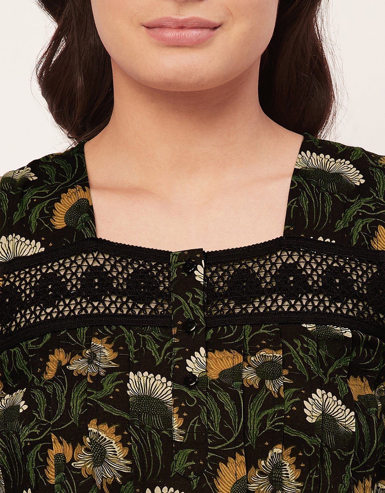 Sleeveless Nightdress, Printed