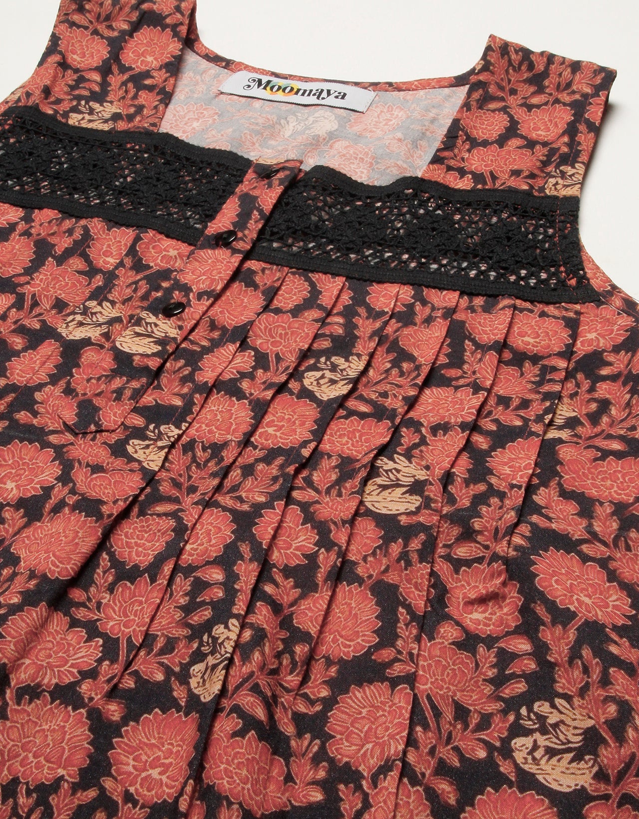 Sleeveless Nightdress, Printed