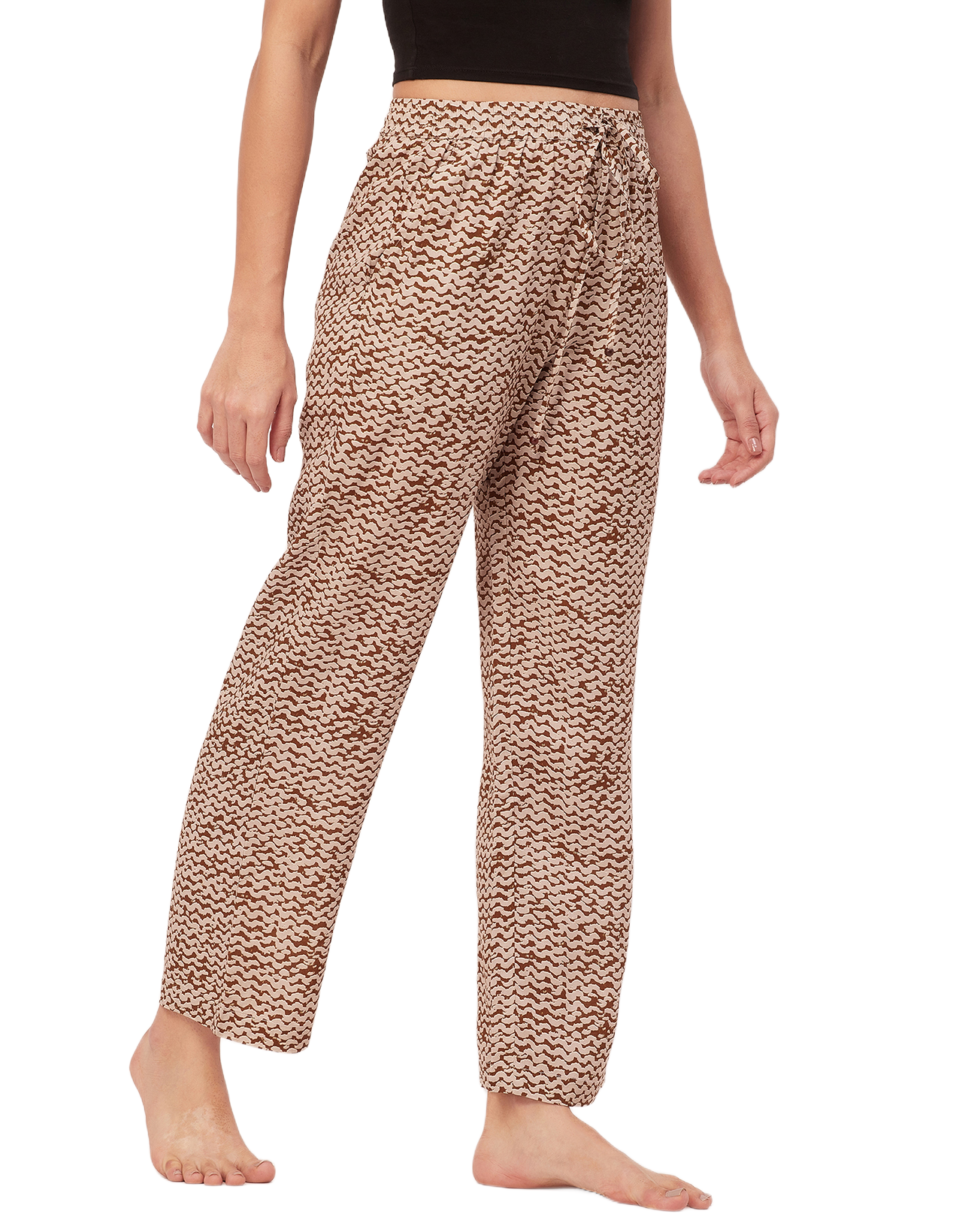 Elastic Waist Pajamas, Printed