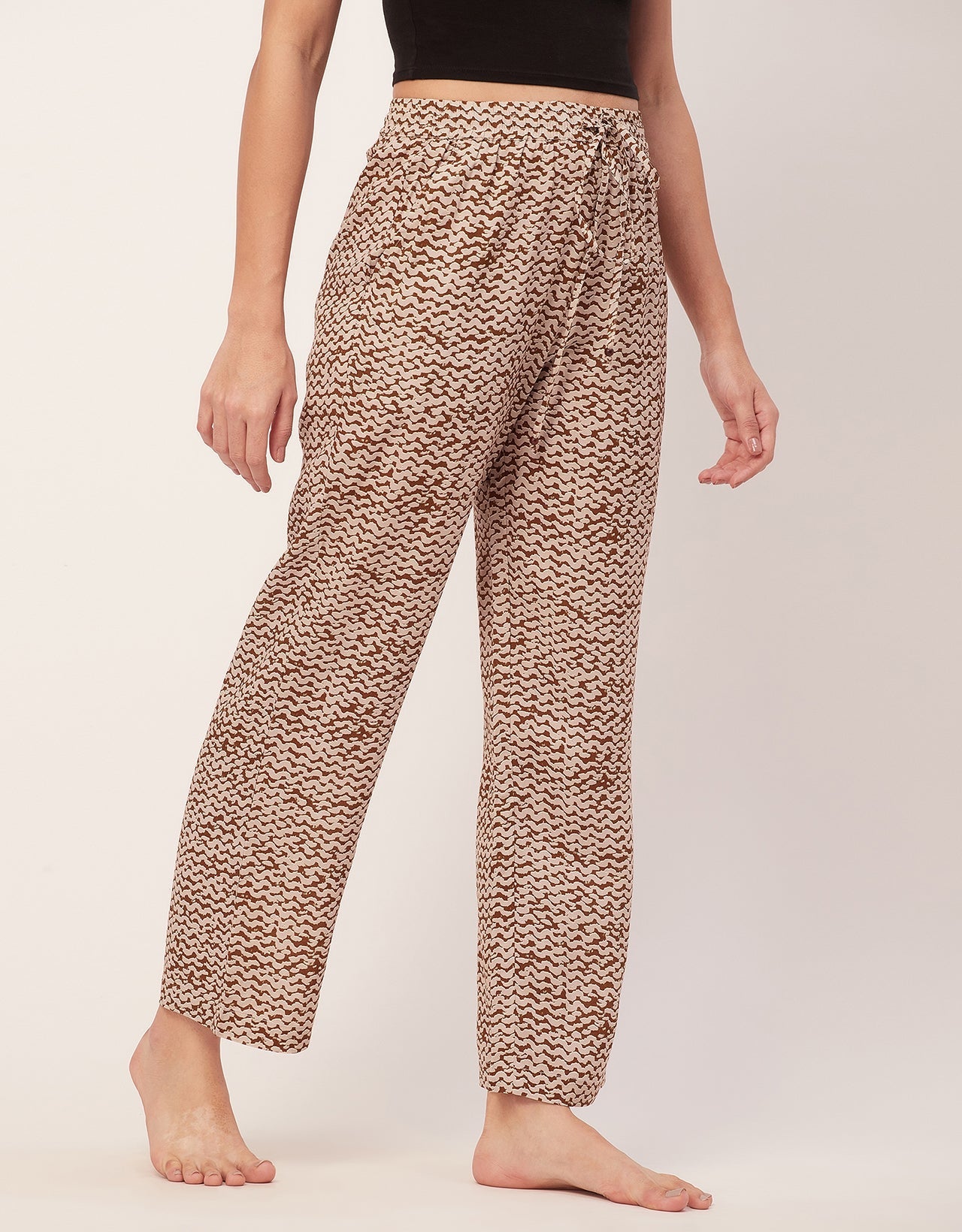 Elastic Waist Pajamas, Printed