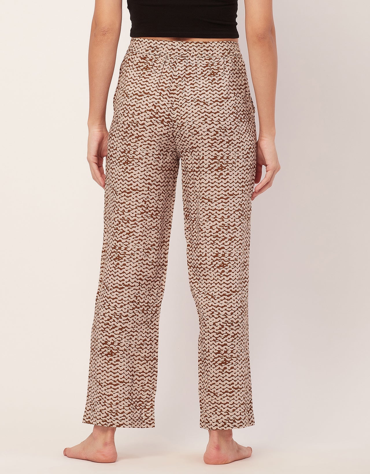 Elastic Waist Pajamas, Printed
