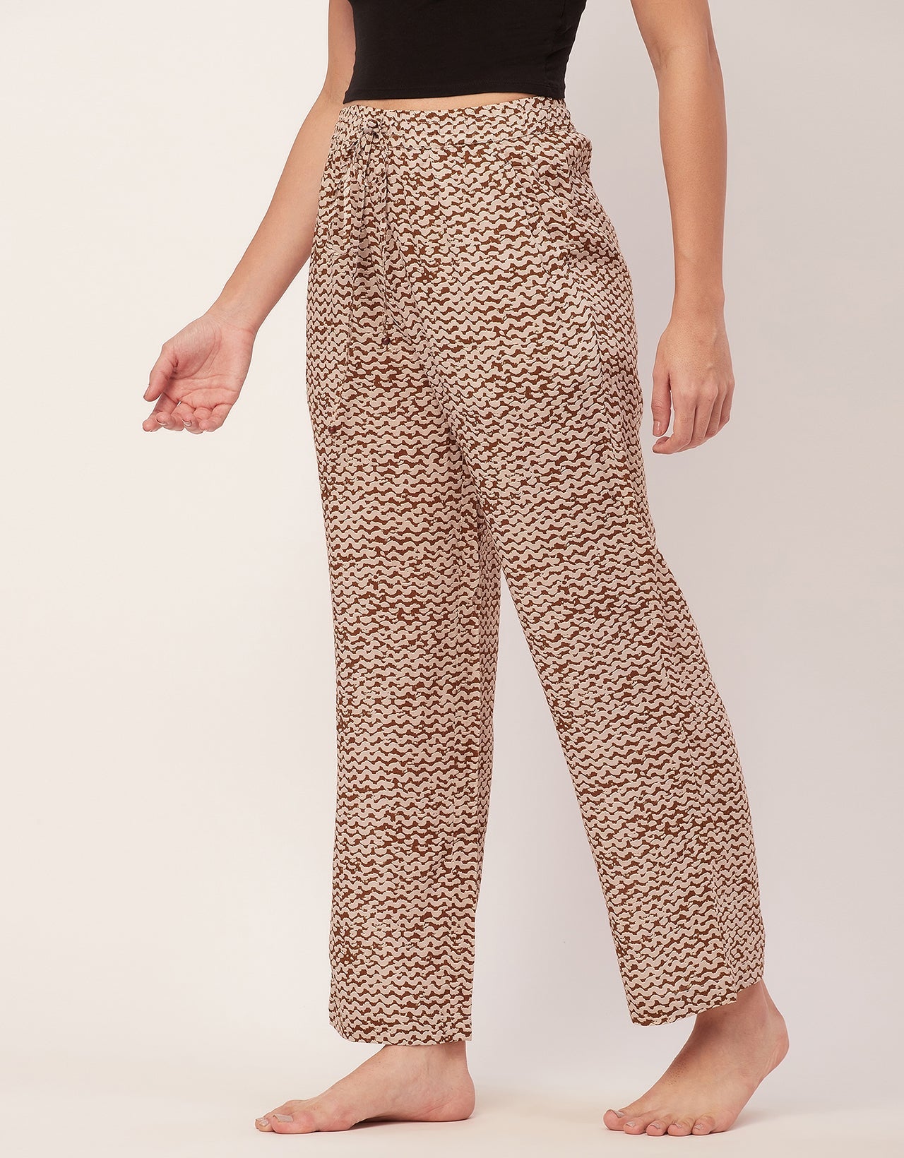 Elastic Waist Pajamas, Printed
