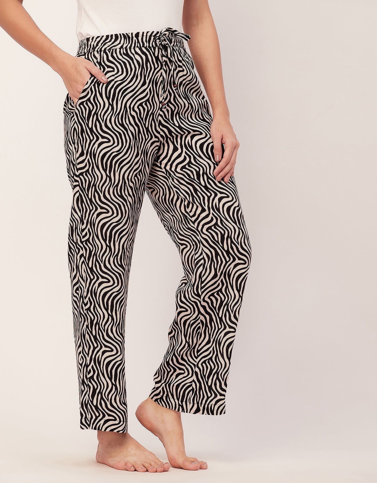 Elastic Waist Pajamas, Printed