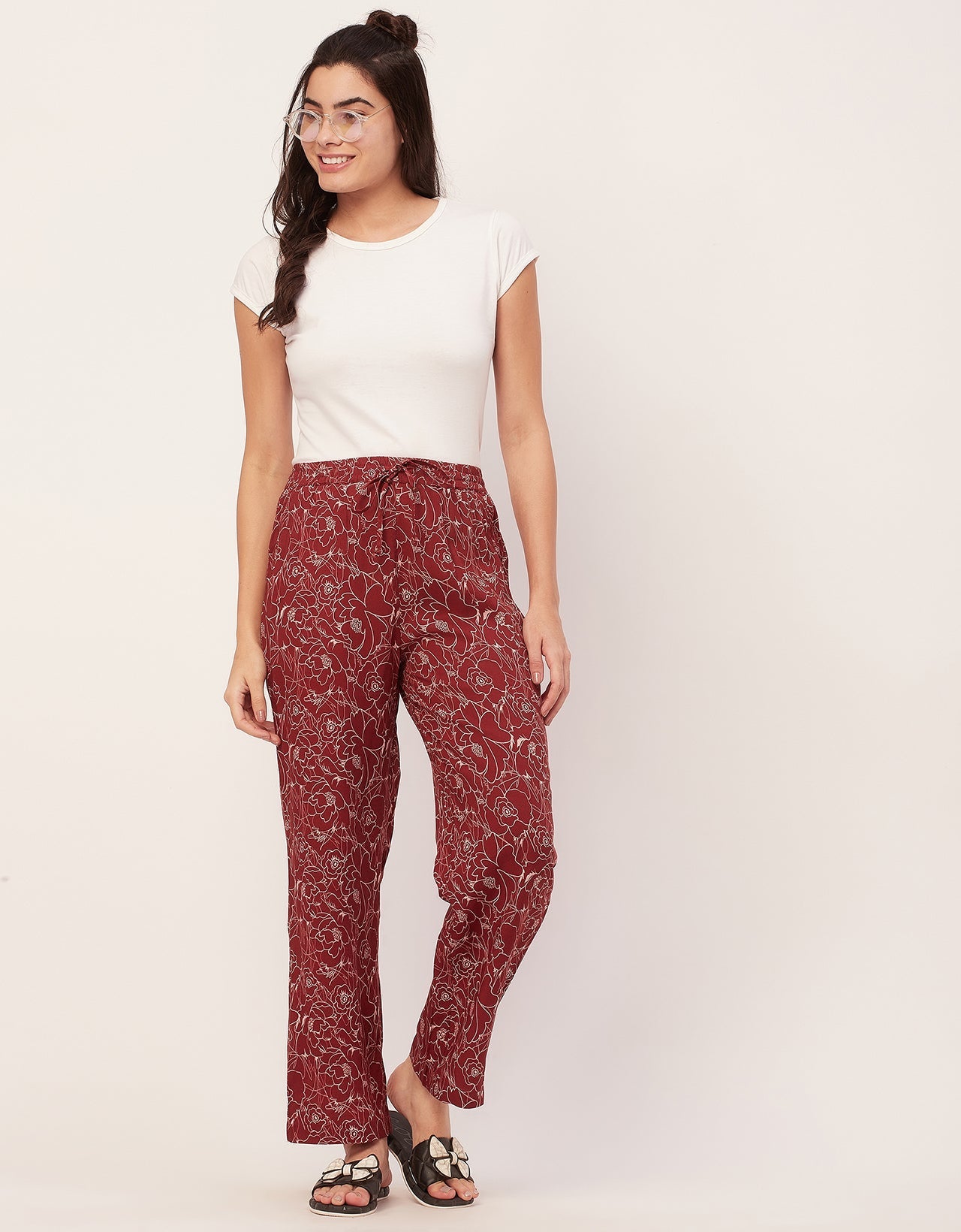 Elastic Waist Pajamas, Printed