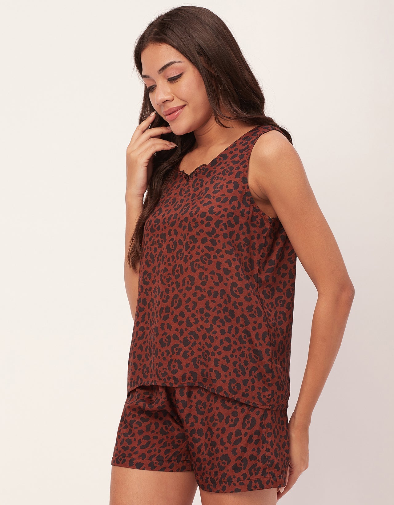 Sleeveless Top Shorts Sets