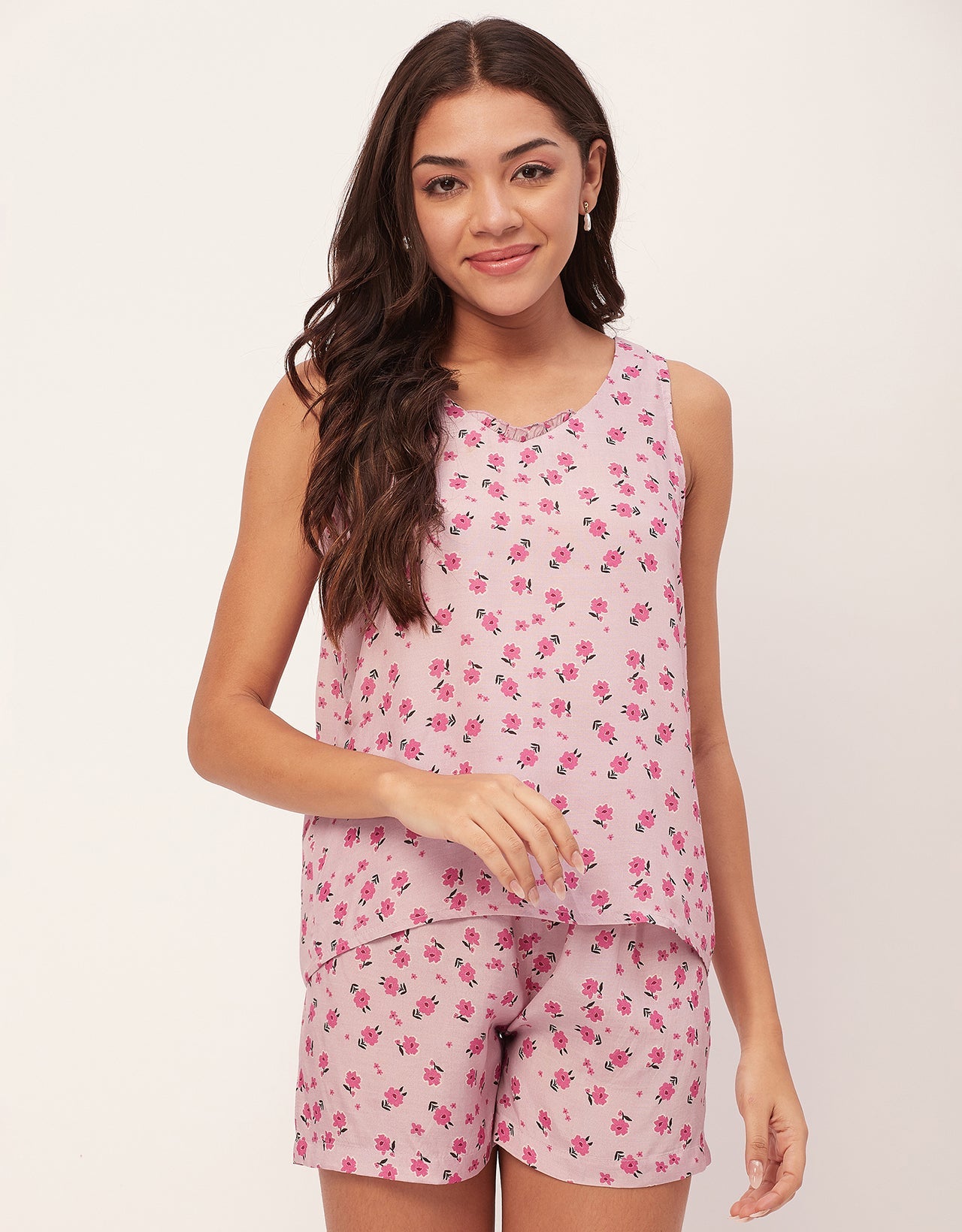 Sleeveless Top Shorts Sets