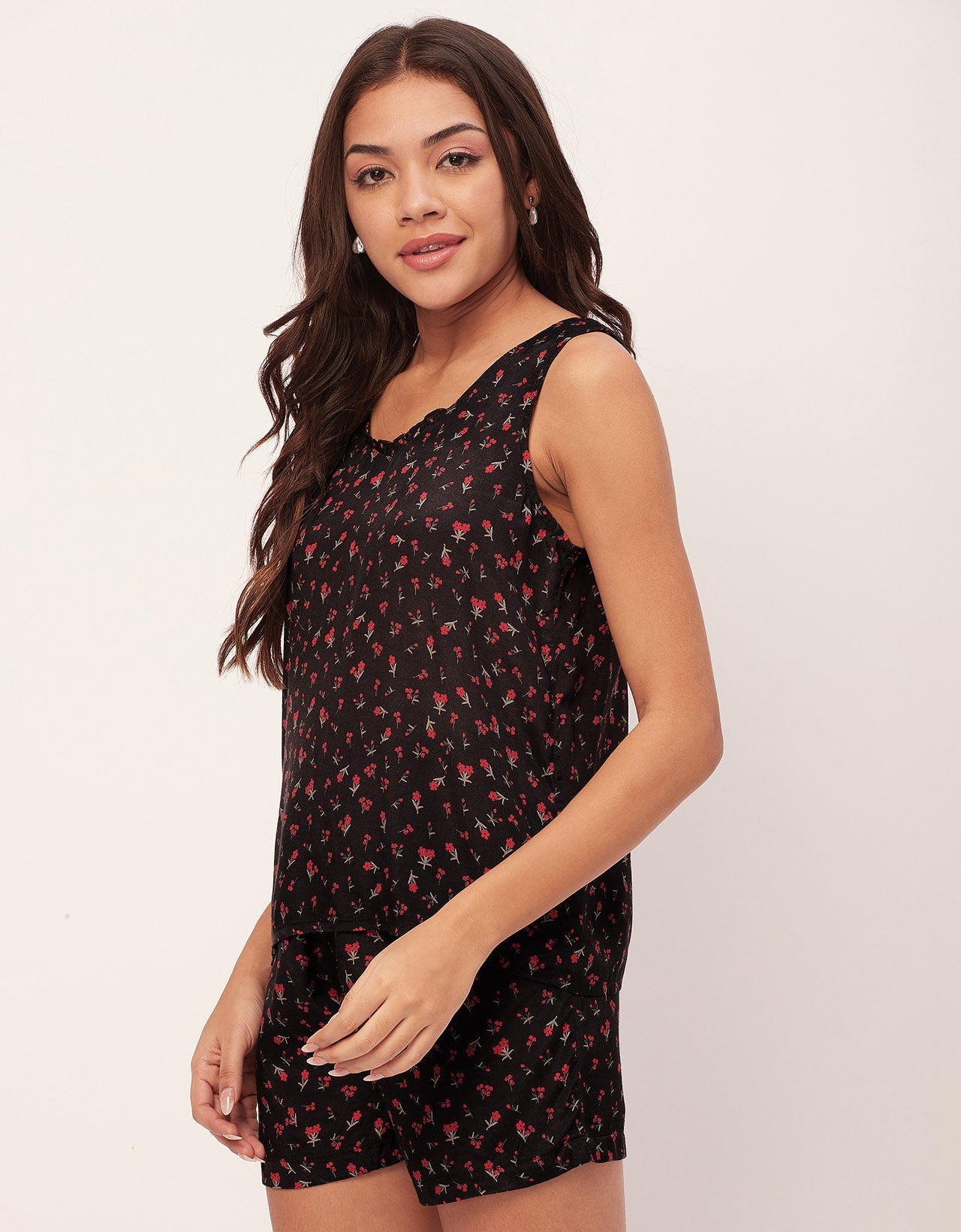 Sleeveless Top Shorts Sets