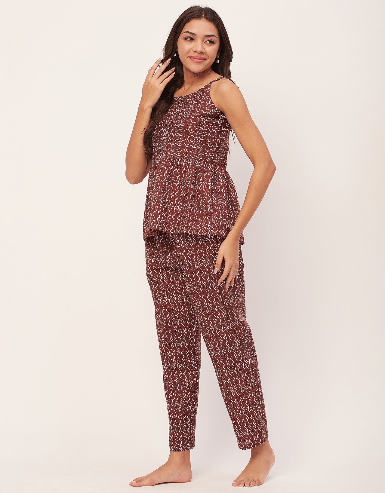 Sleeveless Nightsuit Set
