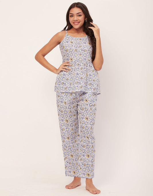 Sleeveless Nightsuit Set