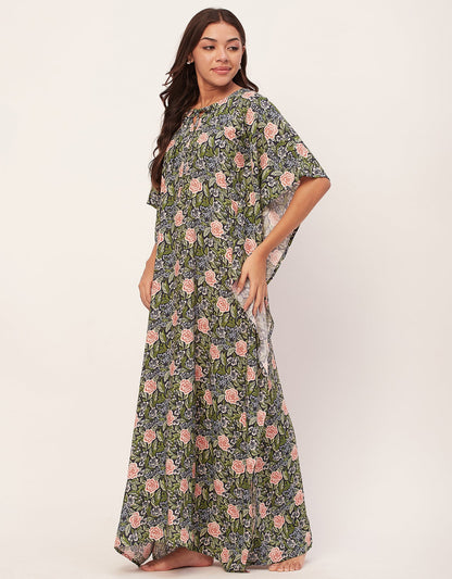 Printed Kaftan Maxi