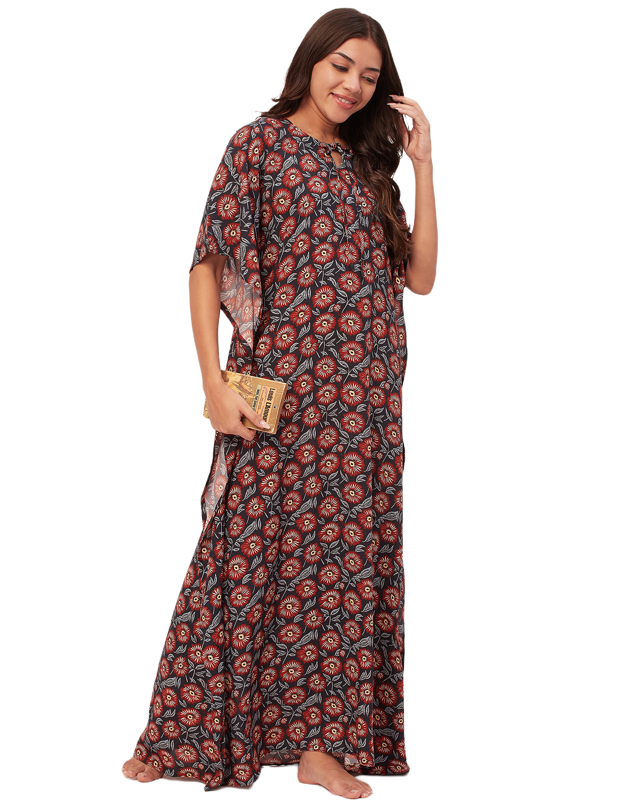 Printed Kaftan Maxi