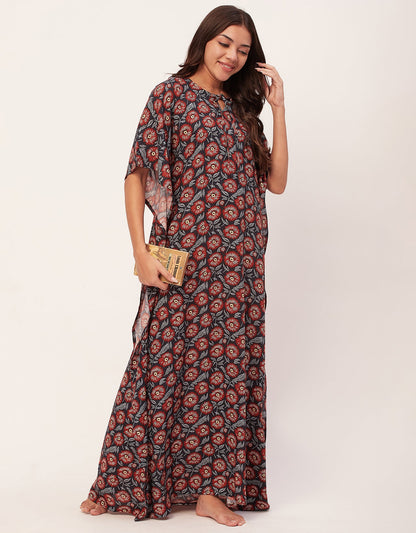 Printed Kaftan Maxi