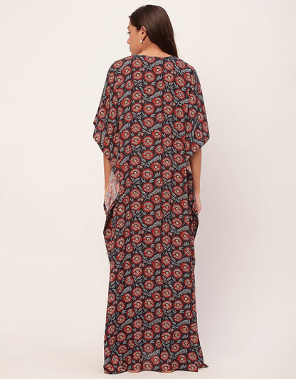 Printed Kaftan Maxi
