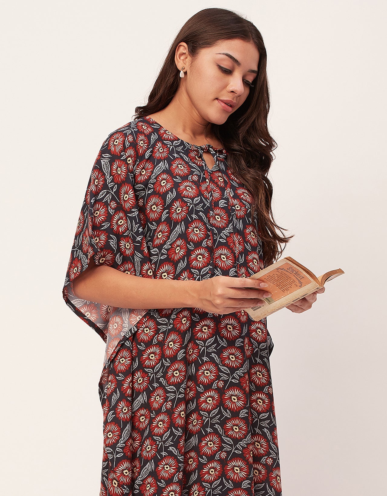 Printed Kaftan Maxi
