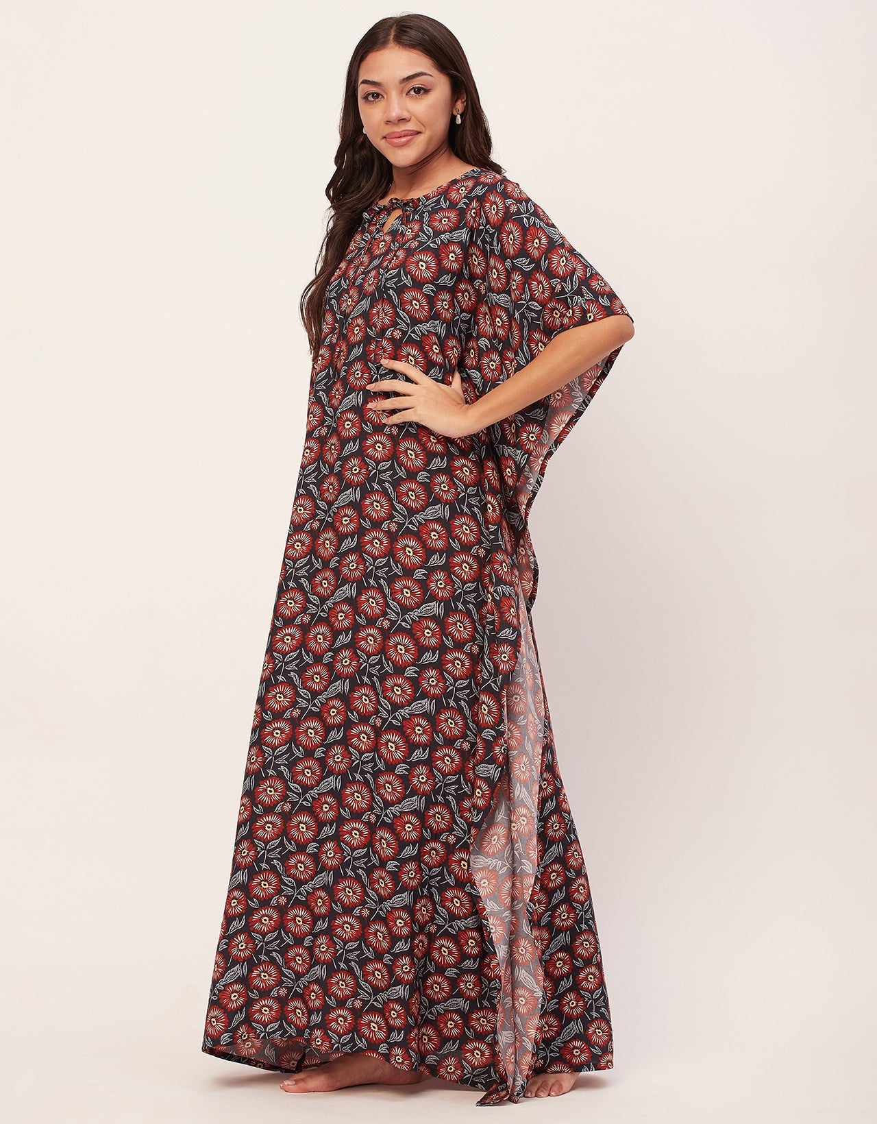 Printed Kaftan Maxi