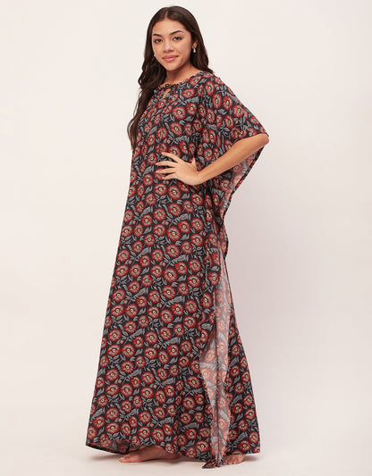 Printed Kaftan Maxi