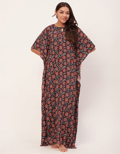 Printed Sleep Kaftan Maxi