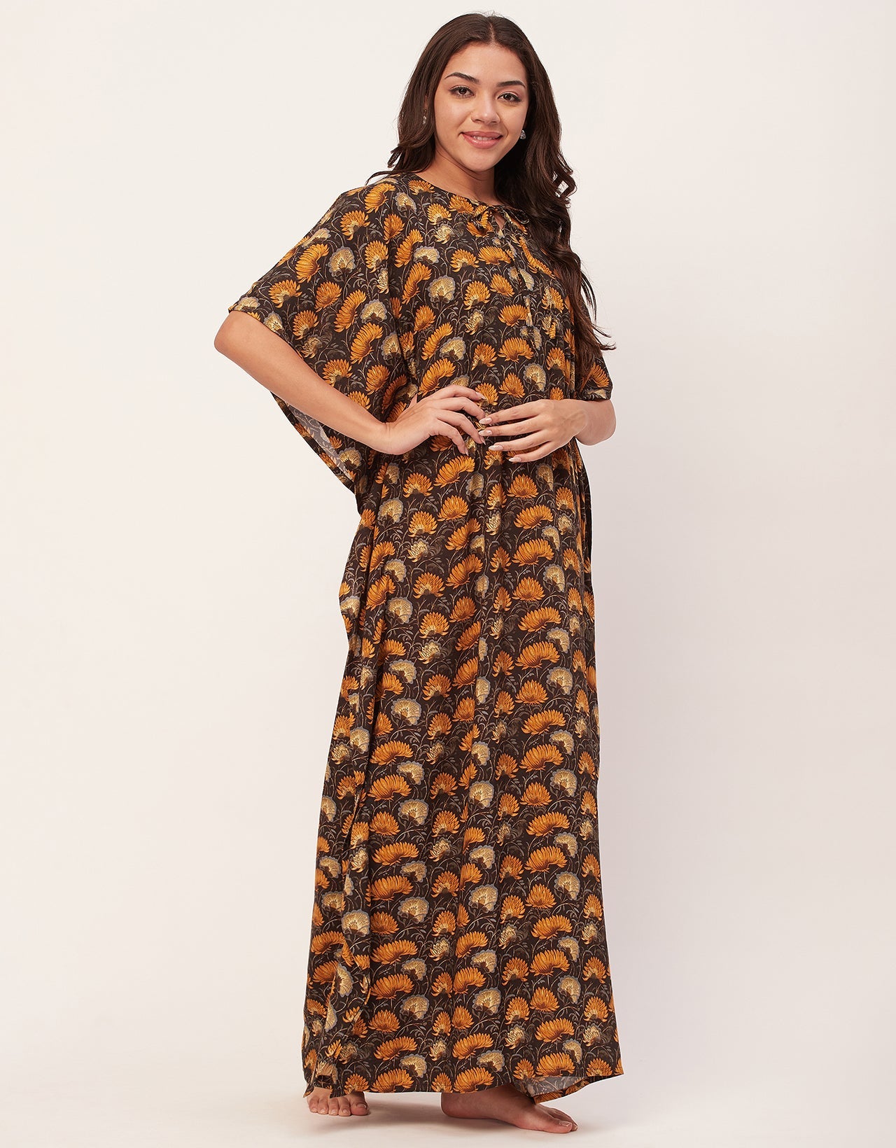 Printed Kaftan Maxi