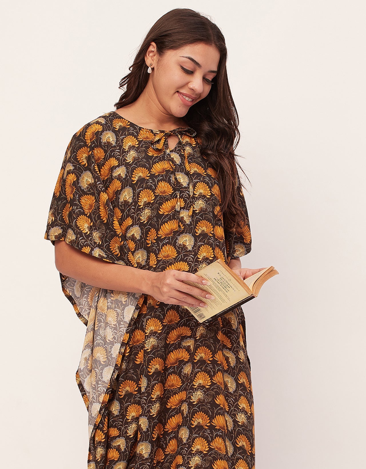 Printed Kaftan Maxi
