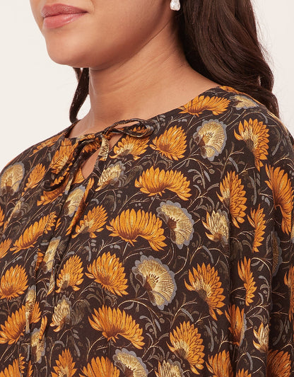 Printed Kaftan Maxi