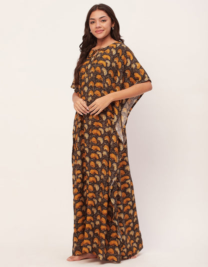 Printed Kaftan Maxi
