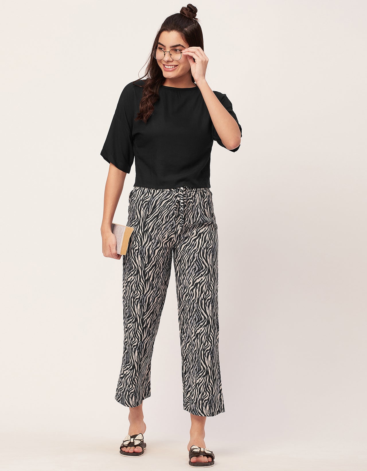 2 Pc Night Suit, Capri Pants