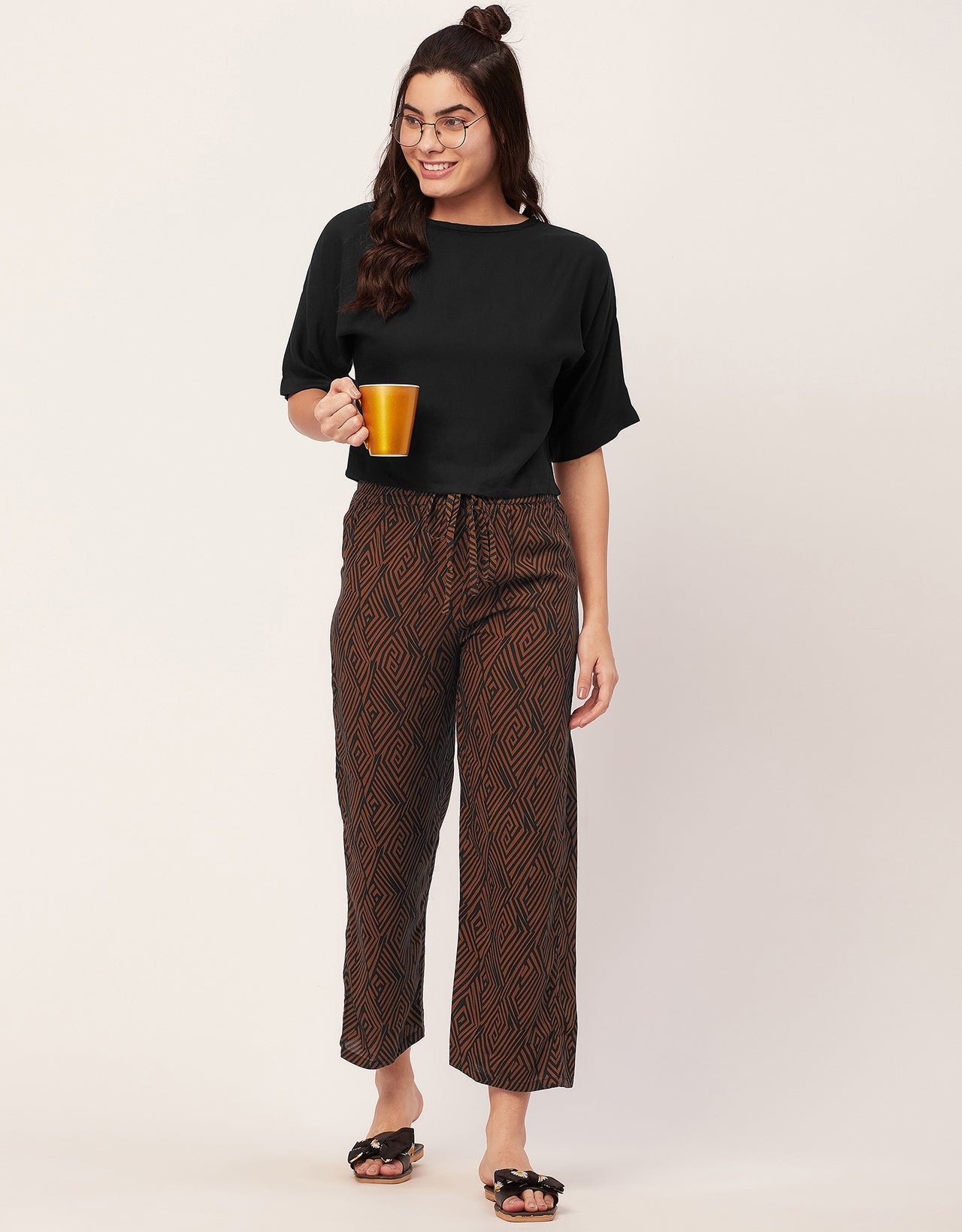 2 Pc Night Suit, Capri Pants