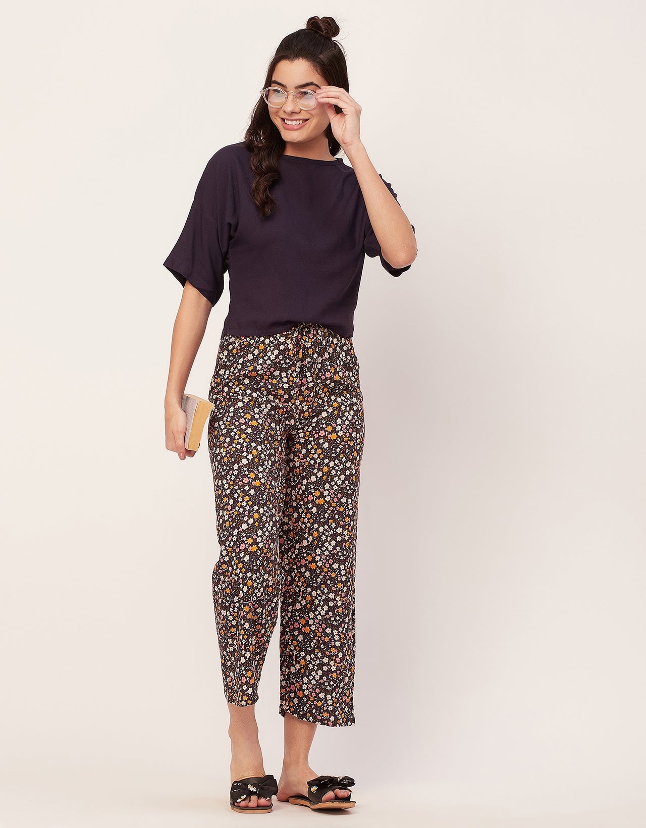 2 Pc Night Suit, Capri Pants