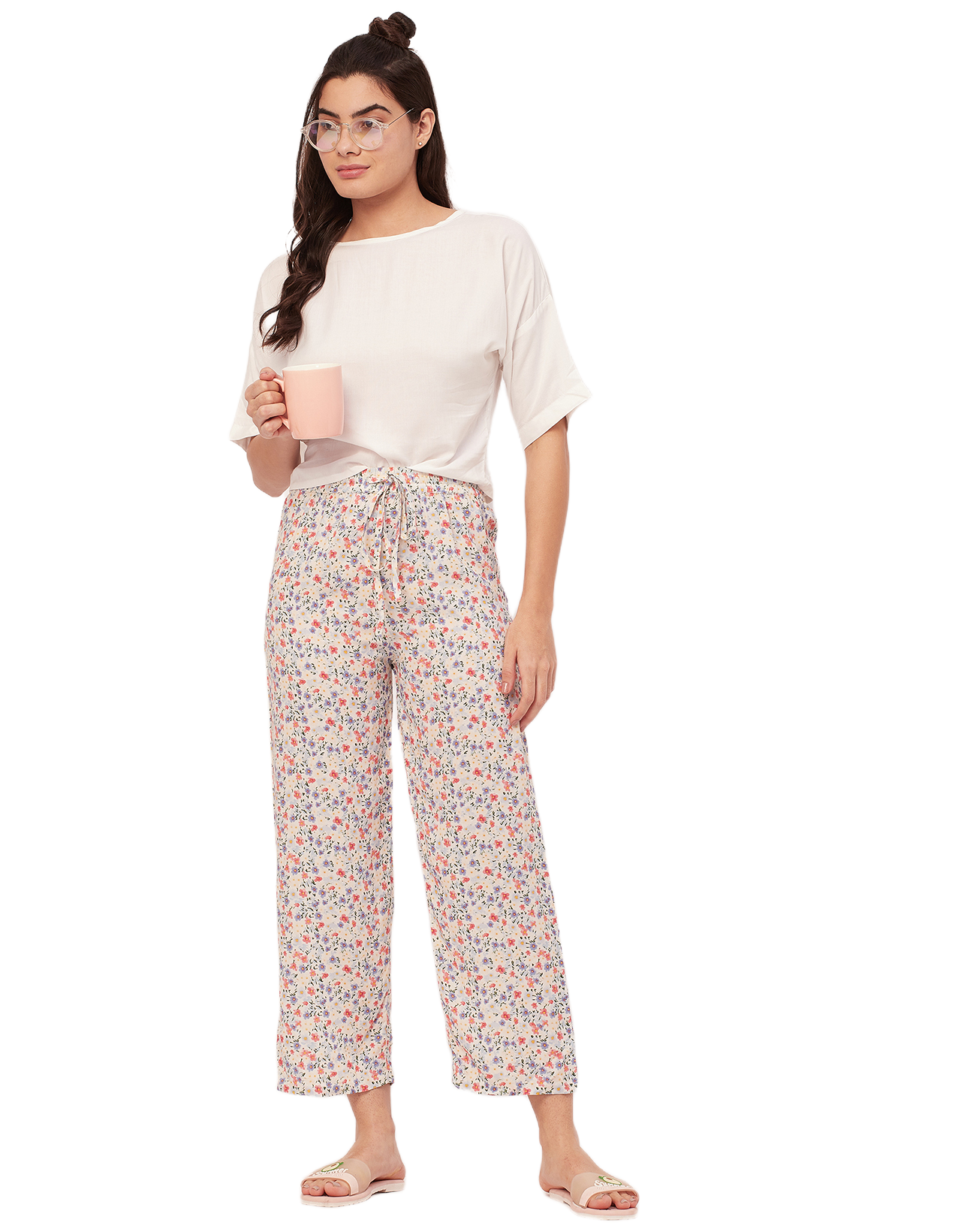 2 Pc Night Suit, Capri Pants
