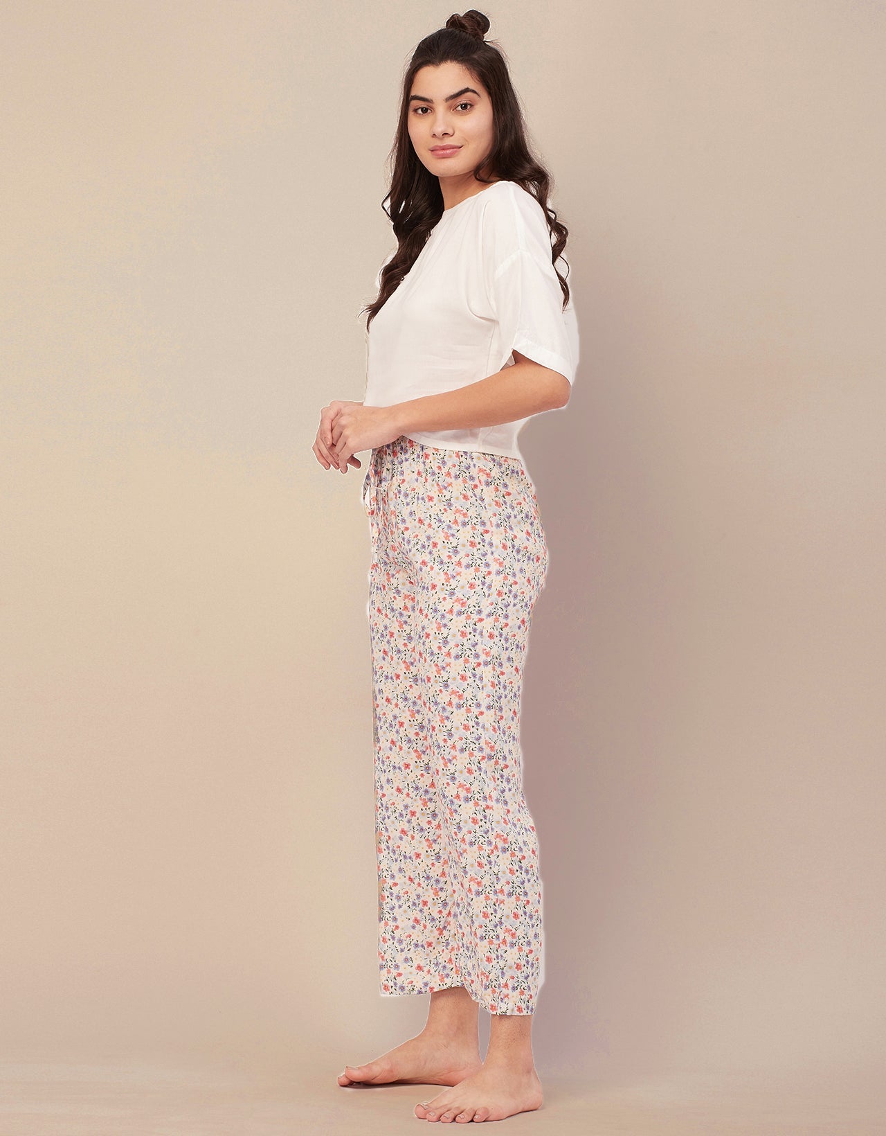 2 Pc Night Suit, Capri Pants