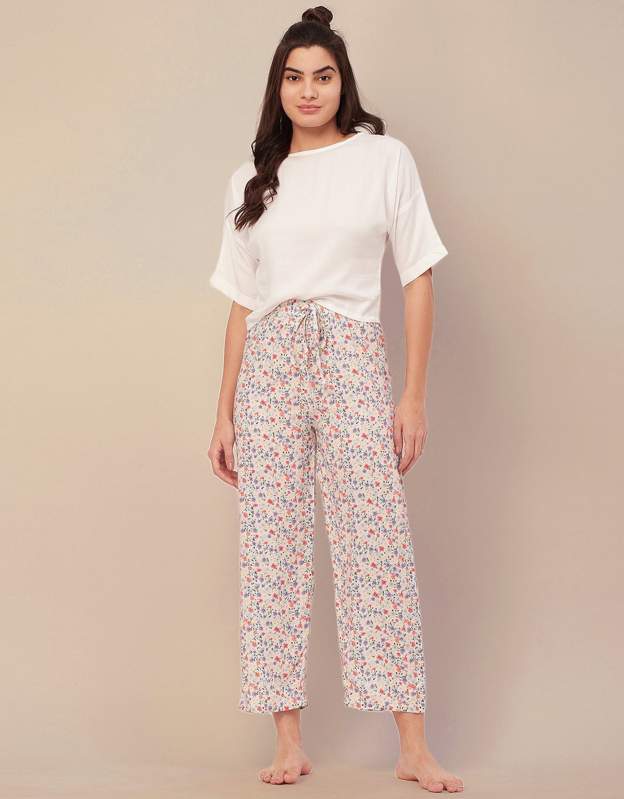 2 Pc Night Suit, Capri Pants