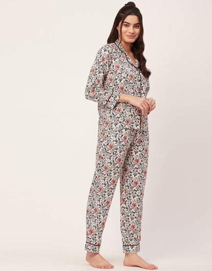 Printed Night Suit