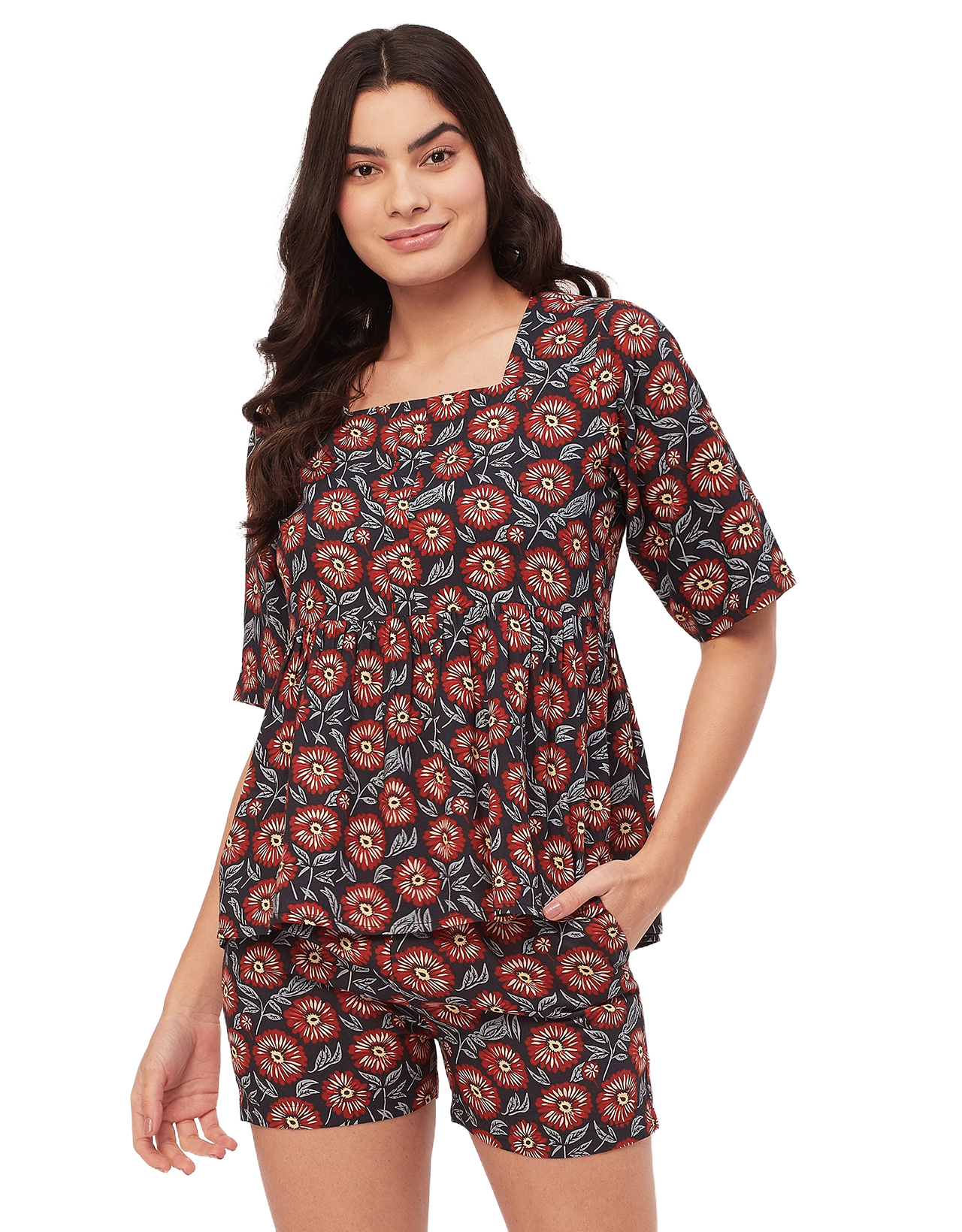 Top & Shorts Lounge Set