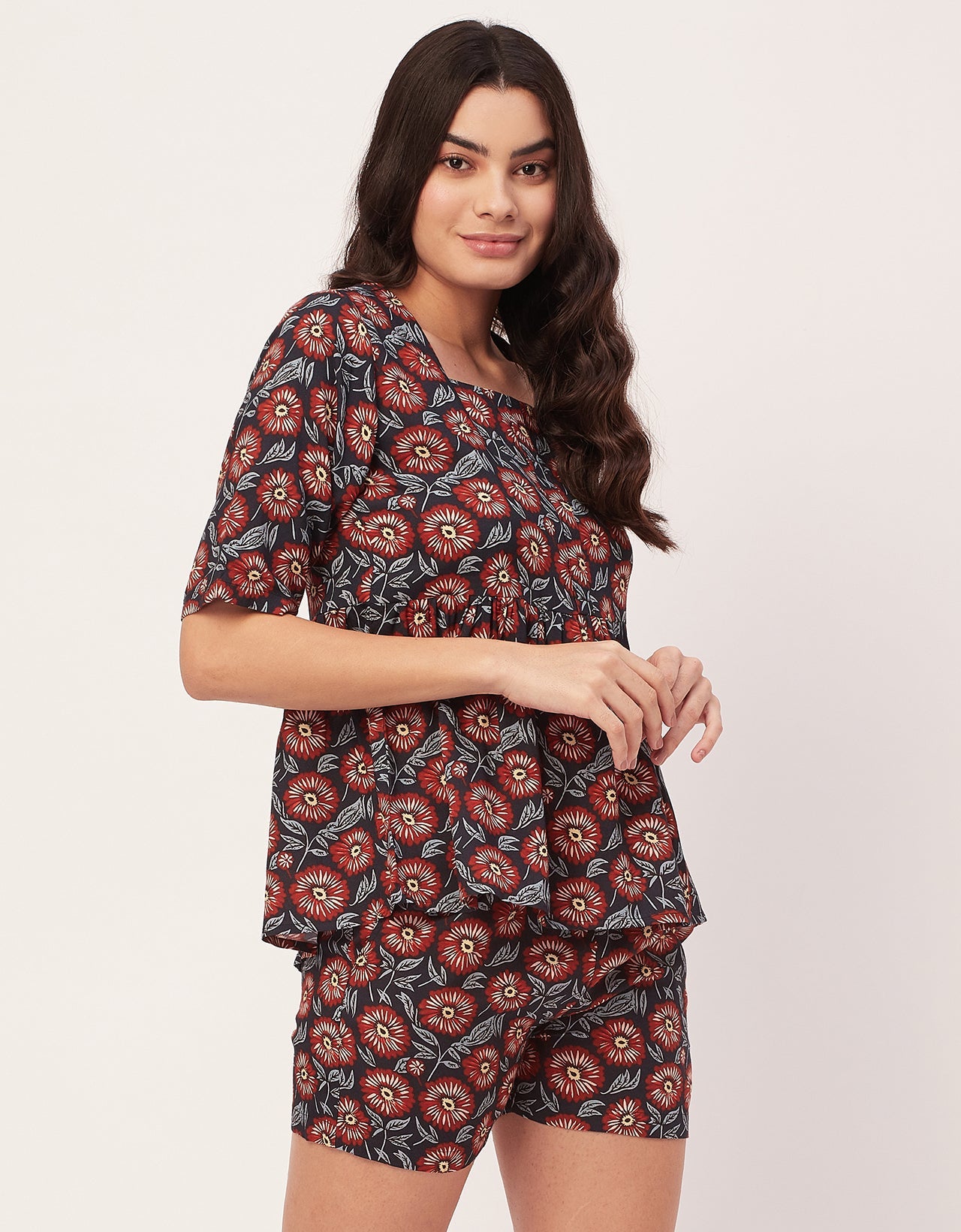 Top & Shorts Lounge Set