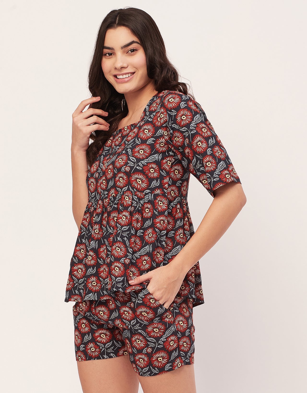Top & Shorts Lounge Set