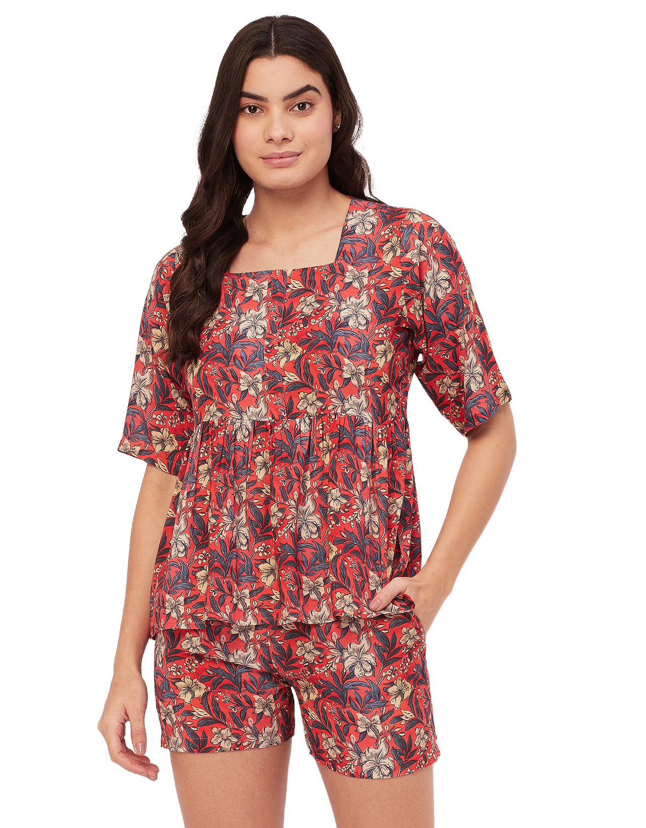 Top & Shorts Lounge Set